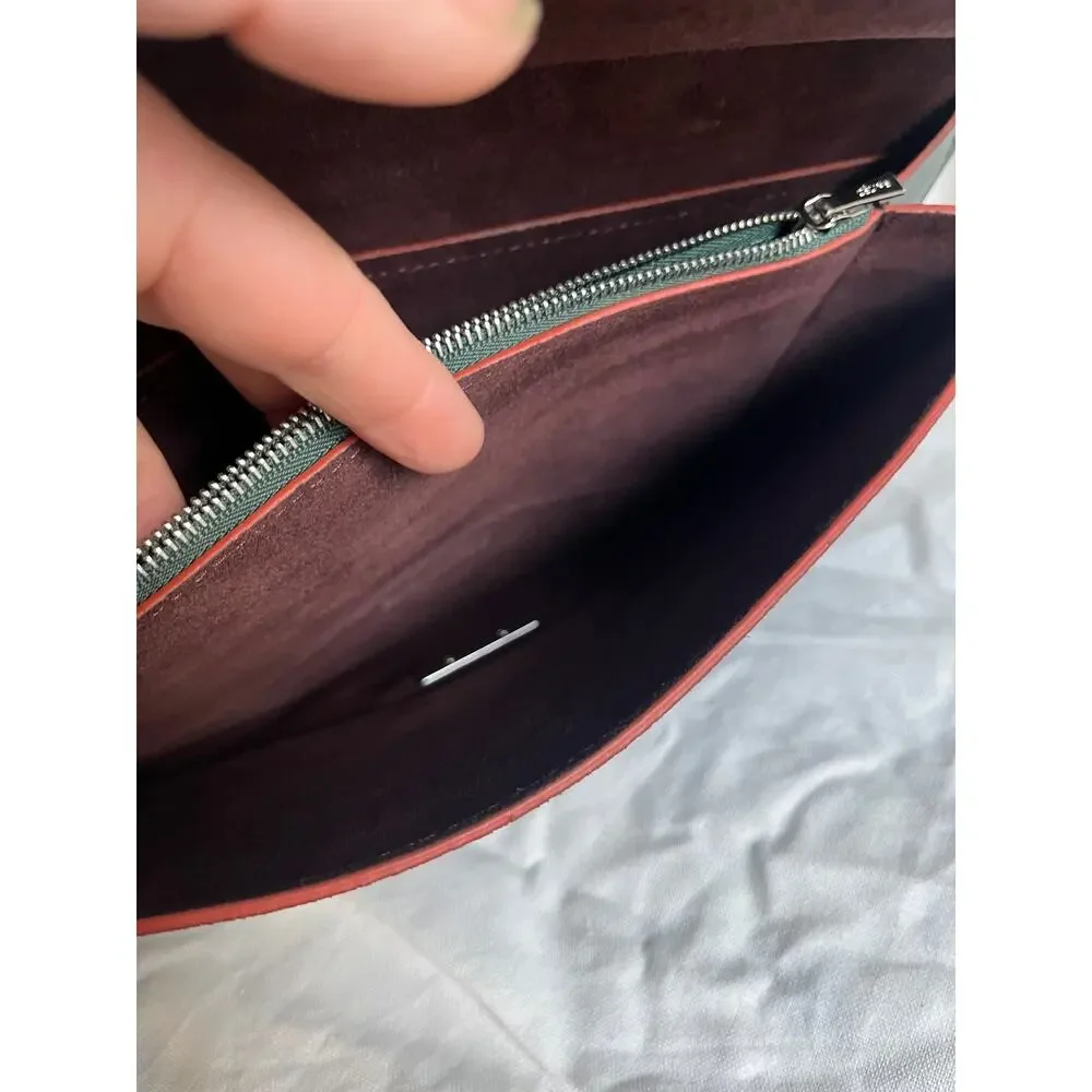 Celine Diamond envelope clutch green and blue - Picture 15 of 16